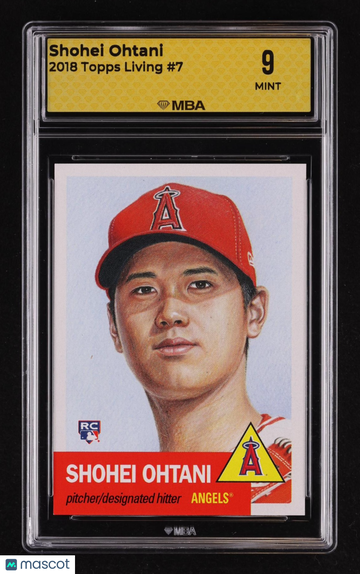2018 Topps Living Shohei Ohtani #7 Rookie MBA 9