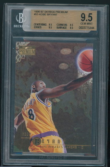  1996-97 Skybox Premium Kobe Bryant BGS 9.5 GEM MINT RC #55