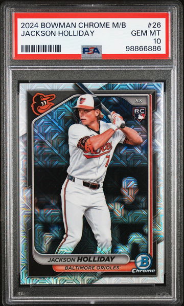 2024 Bowman Chrome Mega Box Jackson Holliday #26 PSA 10