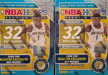2019 - 2020 NBA Hoops Premium Stock Blaster Box Lot (2)