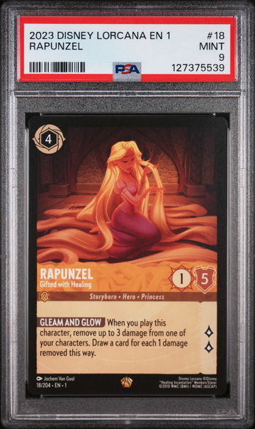 2023 Disney Lorcana the First Chapter Rapunzel #18 PSA 9