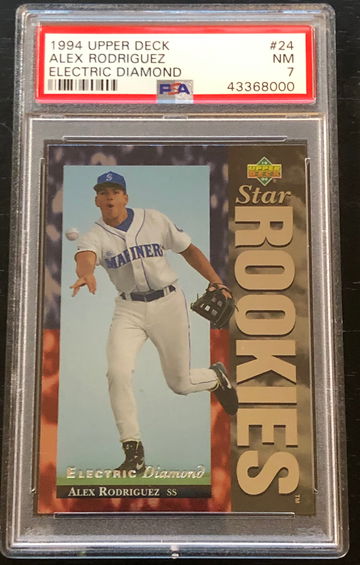 1994 Upper Deck Electric Diamond Alex Rodriguez PSA 7