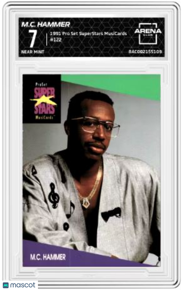 1991 Pro Set MusiCards MC Hammer #122 Arena Club 7