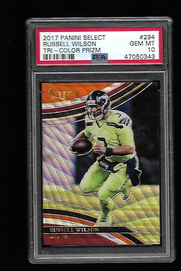 2017 PANINI SELECT RUSSELL WILSON TRI COLOR PRIZM #294