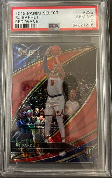 2019 Panini Select Red Wave Courtside #235 RJ Barrett Rookie PSA 10