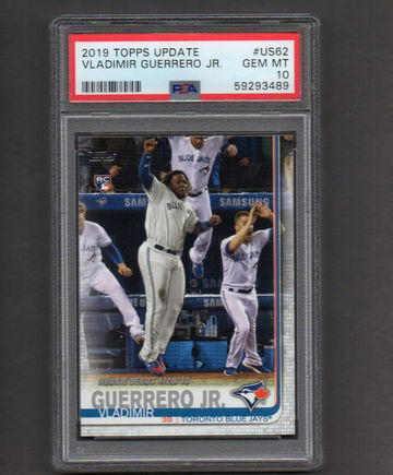 2019 Topps Update #62 Vladimir Guerrero Jr PSA 10 RC Rookie Blue Jays