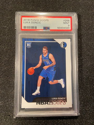 Luka Doncic NBA HOOPS 268 PSA9 MINT ROOKIE