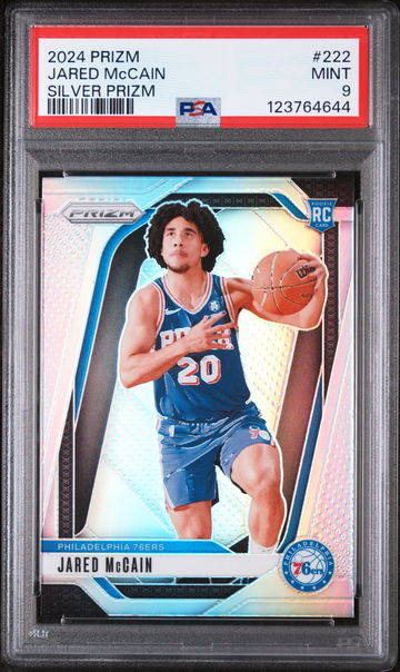 2024 Panini Prizm Silver Prizm Jared Mccain #222 PSA 9
