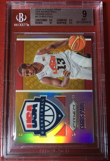 Chris Paul Prizm Gold USA BGS 9