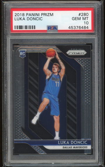 2018 Panini Prizm Luka Doncic PSA 10