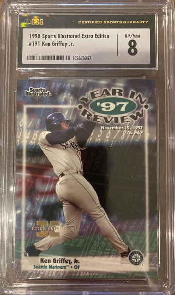 1998 FLEER SPORTS ILLUSTRATED KEN GRIFFEY JR. '97 YEAR IN REVIEW EXTRA EDITION 223/250 CSG 8