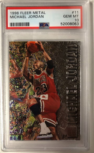 1996 Fleer Metal Michael Jordan PSA 10 