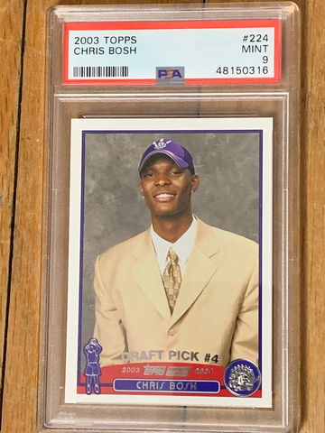 2003 Topps Chris Bosh Rookie PSA9