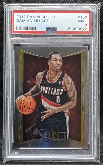 2012 Panini Select Damian Lillard Rookie RC #150 PSA 9 MINT