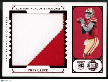 TREY LANCE 2021 Panini Encased Substantial JUMBO Rookie Card RC Patch 1/9 49ers