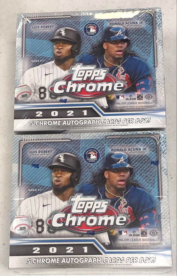 2X 2021 TOPPS CHROME BASEBALL JUMBO HOBBY BOX - SUPPORT A LOCAL CARD SHOP!