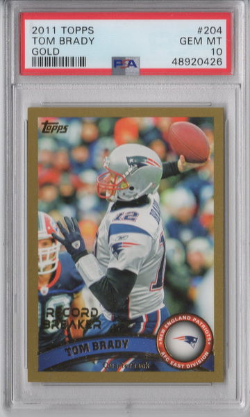 2011 Topps Tom Brady Gold PSA 10