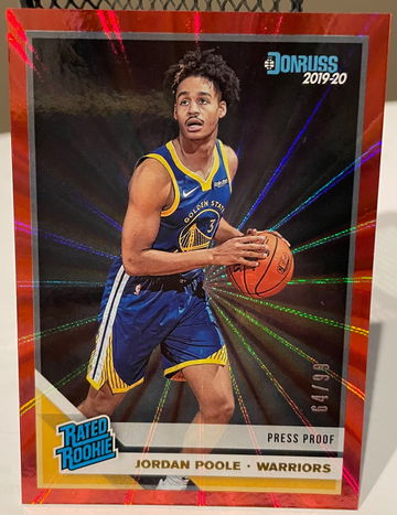 2019-2020 Donruss Rated Rookie Jordan Poole  /99