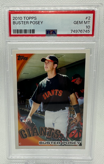 2010 Topps BUSTER POSEY #2 PSA 10