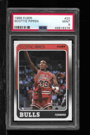 1988 FLEER SCOTTIE PIPPEN PSA 9