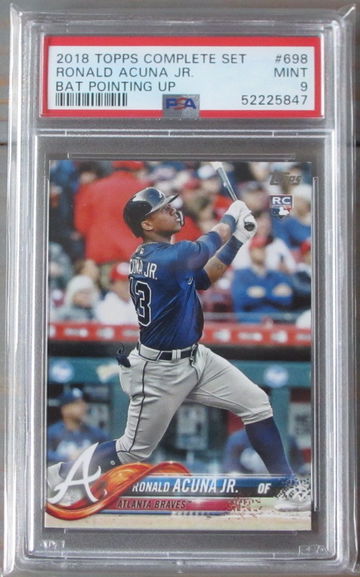 Ronald Acuna RC 2018 Topps #698 Complete Set PSA 9