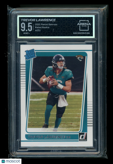 2021 Panini Donruss Rated Rookie Trevor Lawrence #251 Arena Club 9.5