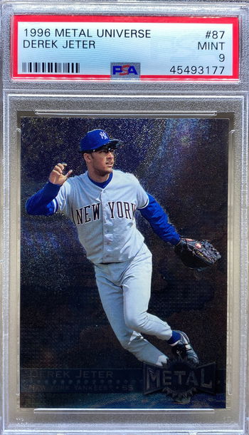 Derek Jeter - 1996 Metal Universe #87 Rookie - PSA 9