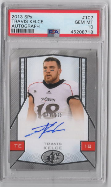 2013 SPX Travis Kelce Auto PSA 10