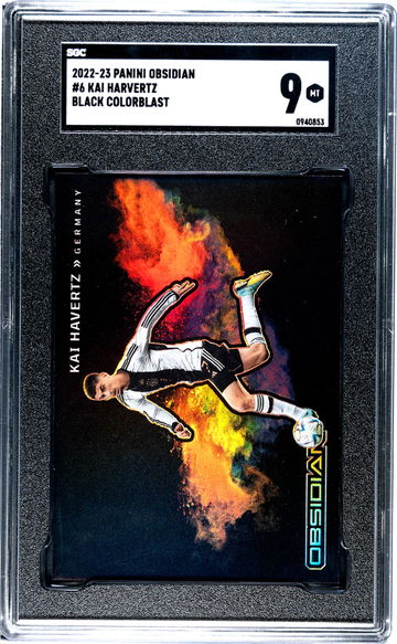 2022-23 Panini Obsidian Black Colorblast Kai Havertz #6 SGC 9