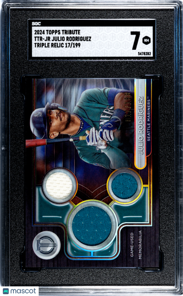 2024 Topps Tribute Julio Rodriguez #TTR-JR Triple Relic SGC 7
