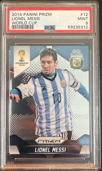 Lionel Messi 2014 Panini Prizm World Cup PSA 9