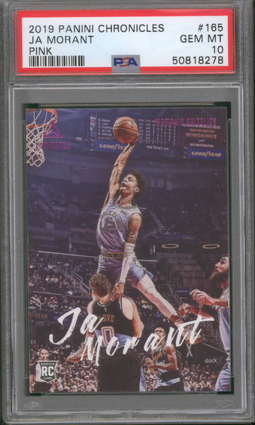 "The Dunk" 2019 Chronicles Luminance Pink Ja Morant PSA 10