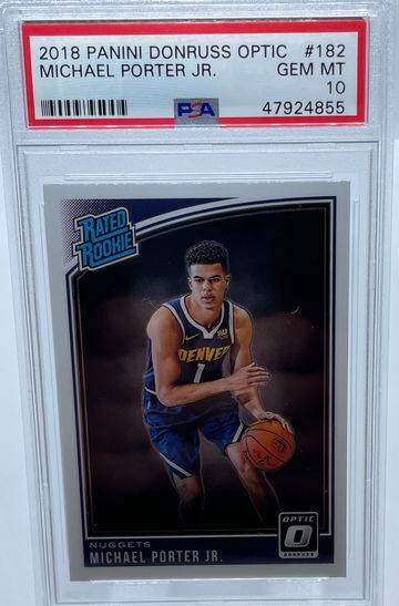 2018 Panini Donruss Michael Porter Jr #182 PSA 10 GEM MINT