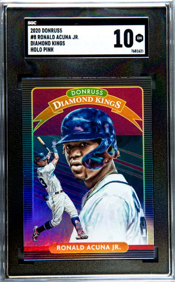 2020 Donruss Holo Pink DK Ronald Acuna Jr. #8 SGC 10