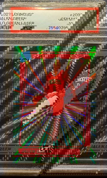 Jalen Green Rookie 2021-22 Donruss Holo Laser Green Gem Mint PSA 10