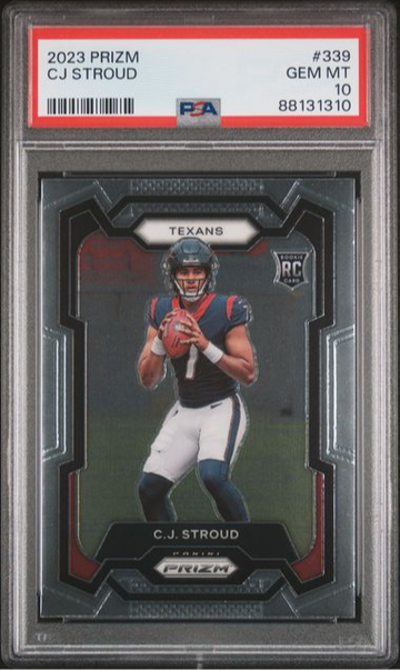2023 Panini Prizm Rookie CJ Stroud #339 PSA 10 GEM MT Rookie RC