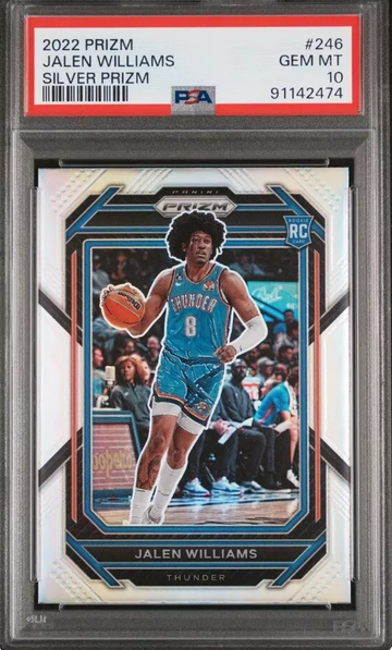2022 Panini Prizm Jalen Williams Silver Prizm RC ~ Thunder ~ PSA 10 GEM 🔥💎