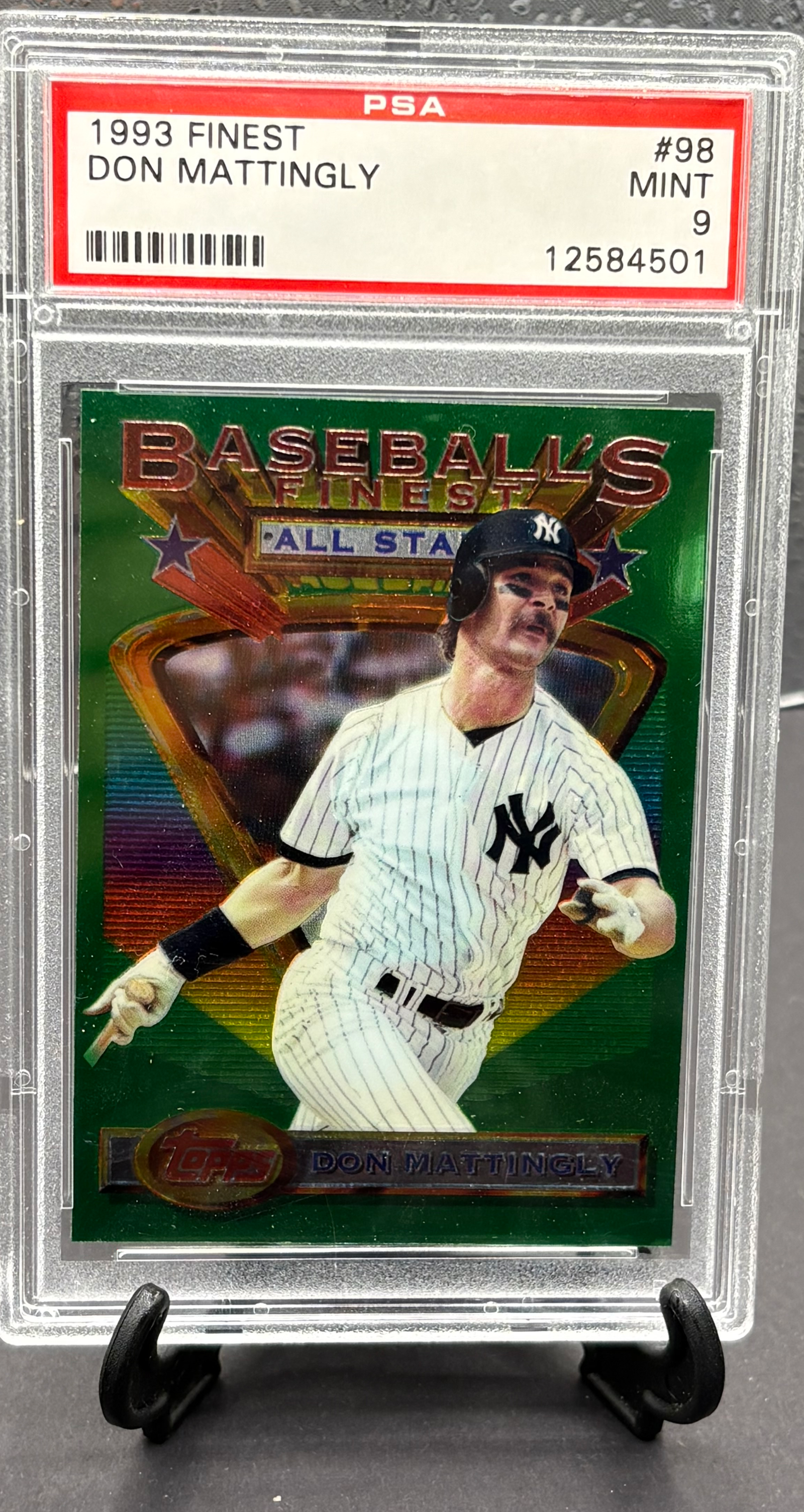 1993 Topps Finest Don Mattingly #98 PSA 9