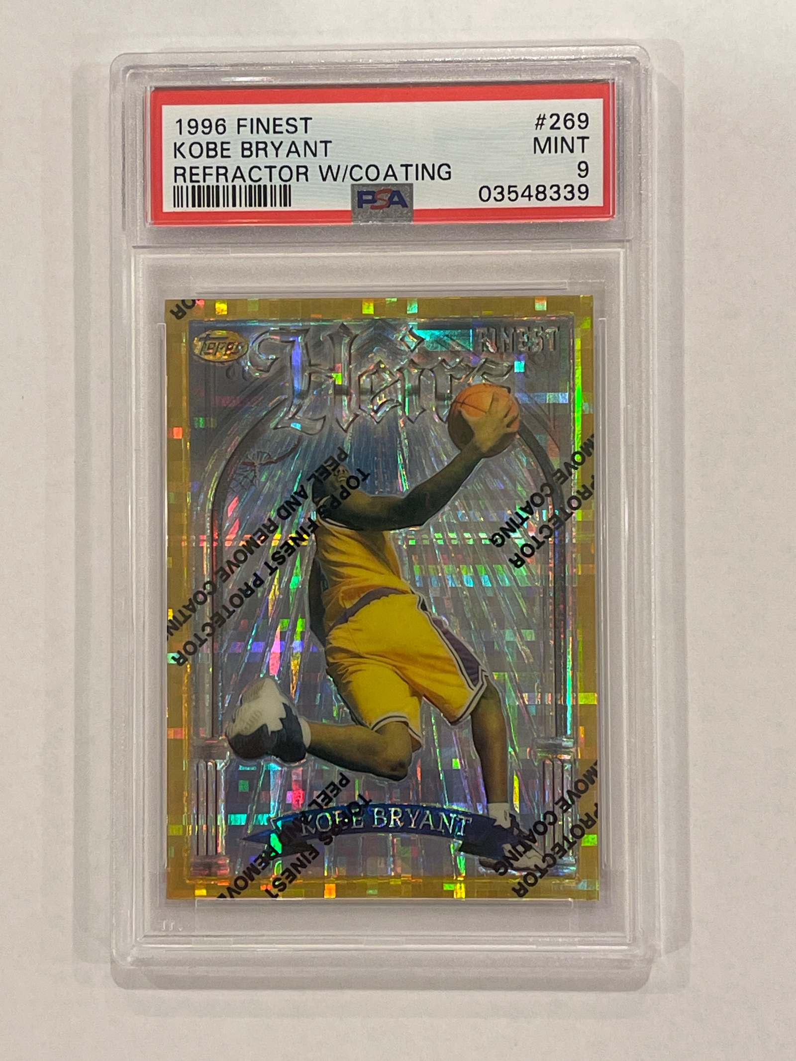 1996 Topps Finest Kobe Bryant Heirs Refractor PSA 9 | MySlabs