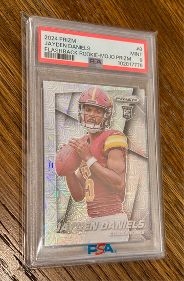 2024 Prizm Jayden Daniels Flashback Mojo Prizm /25 PSA 9 Mint Rookie RC #8