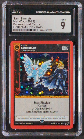 2023 MetaZoo Sam Sinclair Promo CGC 9