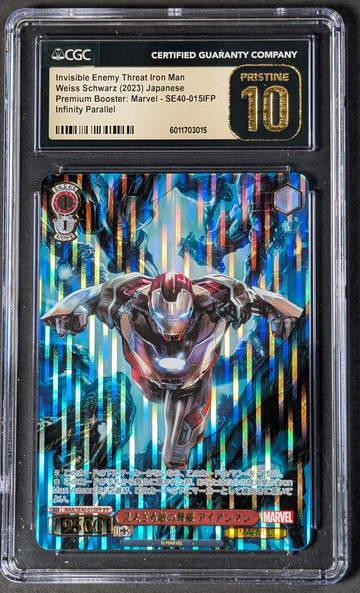 2023 Weiss Schwartz Invisible Enemy Threat Iron Man Infinity Parallel CGC PRISTINE 10