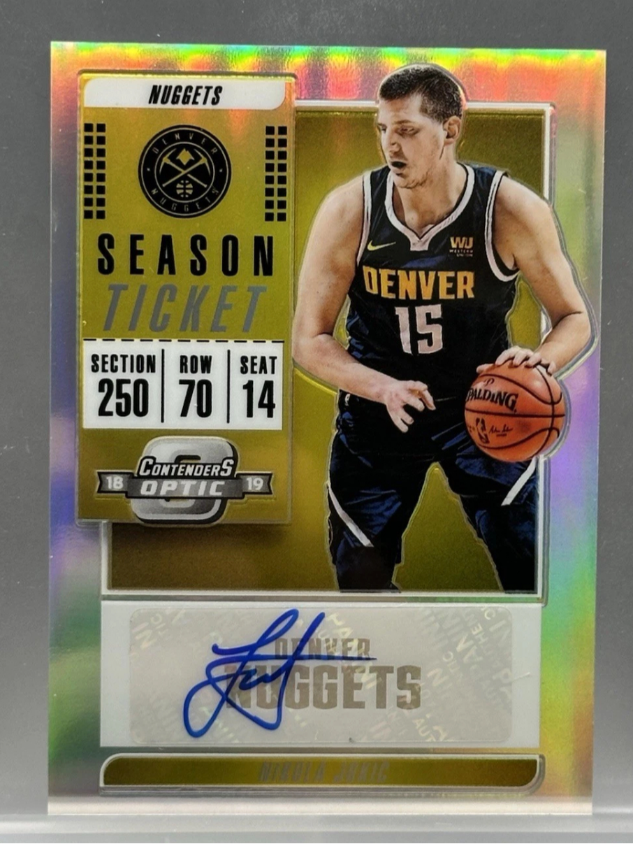 2018-19 Contenders Optic Silver Nikola Jokic auto