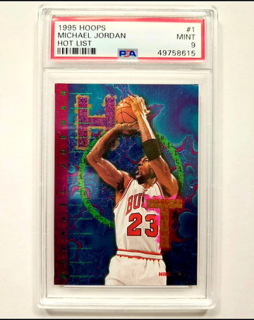 1995 Hoops Michael Jordan Hot List PSA 9 #1