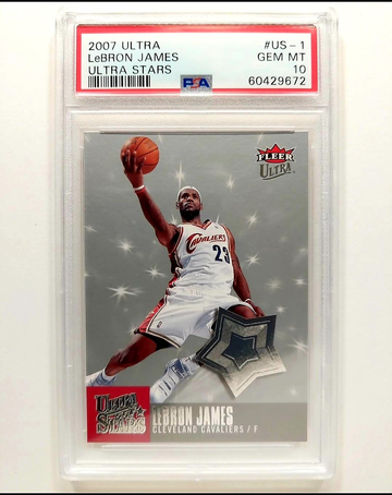 2007 Fleer Ultra LeBron James Ultra Stars PSA 10 #US-1