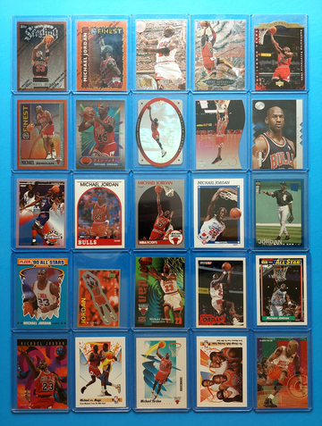 Michael Jordan 116 card lot.