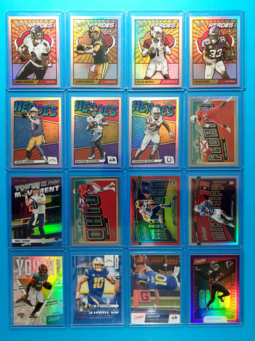 82ct. 20's NFL Random Insert & Parallel Panini Lot of Prestige/Absolute/Contenders