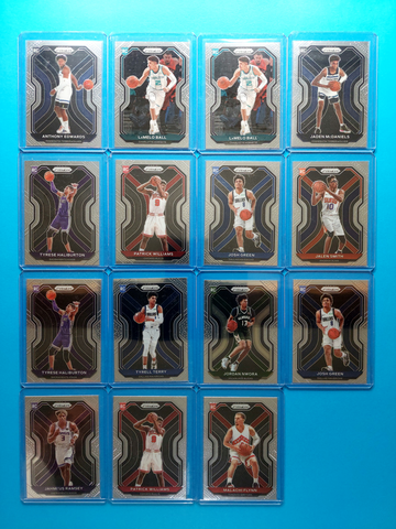 63ct. 20-21' NBA Panini Prizm Base, Parallel, Insert Lot