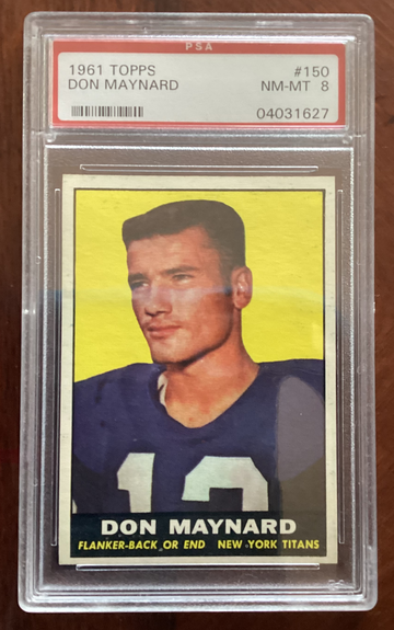 1961 Topps Don Maynard HOF RC #150
