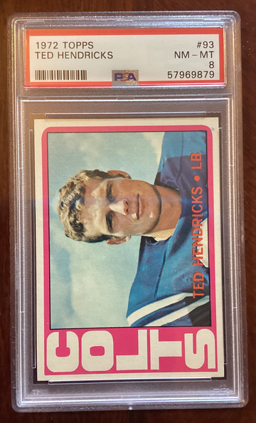 1972 Topps Ted Hendricks #93 RC